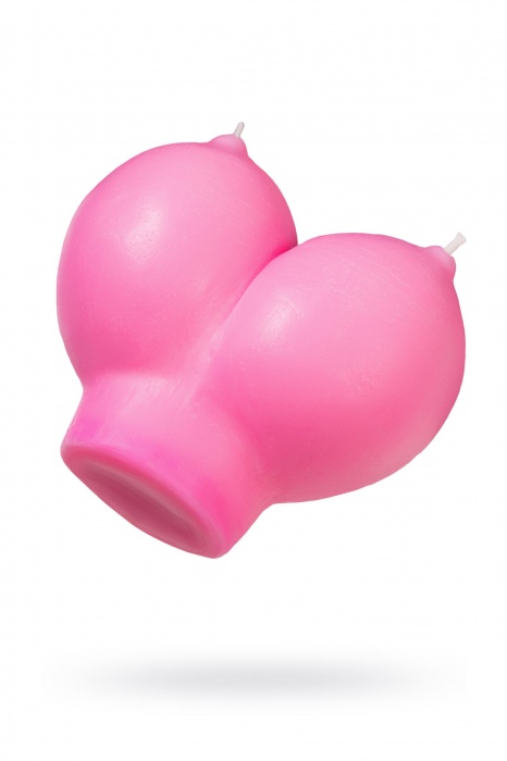 Розовая свеча «Сиськи» - 150 гр. - Pecado - купить с доставкой в Йошкар-Оле