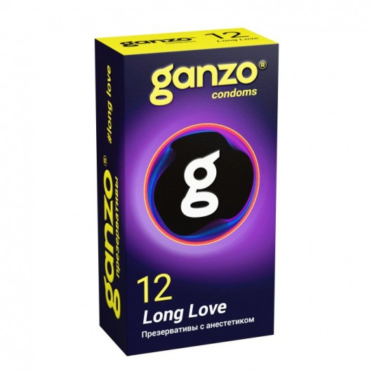 Презервативы с анестетиком для продления удовольствия Ganzo Long Love - 12 шт. - Ganzo - купить с доставкой в Йошкар-Оле