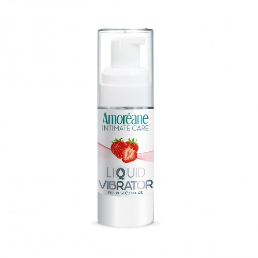 Жидкий вибратор со вкусом клубники Amoreane Strawberry - 30 мл. - Amoreane - купить с доставкой в Йошкар-Оле