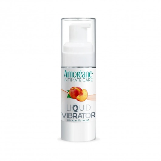 Жидкий вибратор со вкусом персика Amoreane Peach - 30 мл. - Amoreane - купить с доставкой в Йошкар-Оле