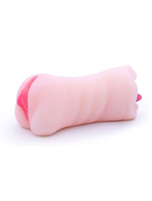 Телесный двусторонний мастурбатор - вагина и ротик - Boys of Toys - в Йошкар-Оле купить с доставкой