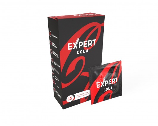 Презервативы с ароматом колы Expert Cola - 15 шт. - Expert - купить с доставкой в Йошкар-Оле