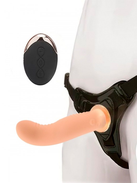 Женский вибрострапон со съемной насадкой и пультом ДУ - Erokay - купить с доставкой в Йошкар-Оле