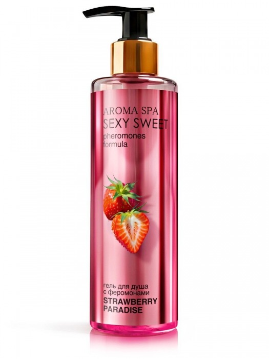 Гель для душа с феромонами и ароматом клубники Strawberry Paradise - 200 мл. -  - Магазин феромонов в Йошкар-Оле