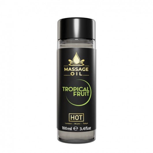 Массажное масло c ароматом тропических фруктов Massage Oil - 100 мл. - HOT - купить с доставкой в Йошкар-Оле