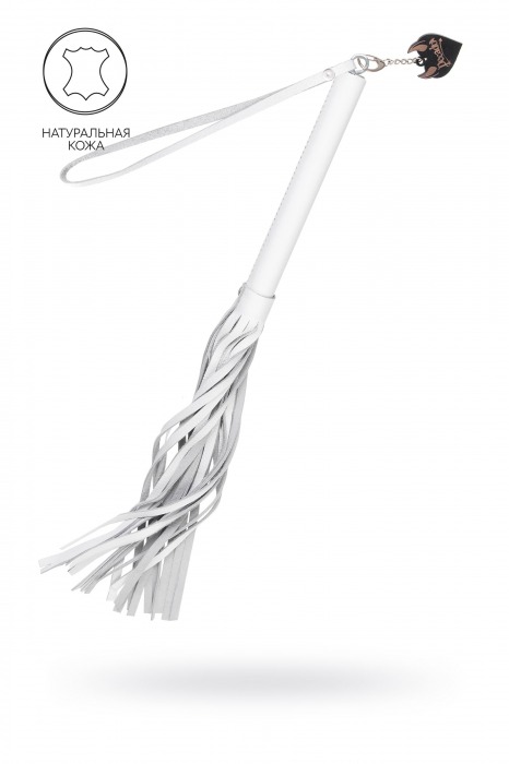 Белая кожаная плеть - 50 см. - Pecado - купить с доставкой в Йошкар-Оле
