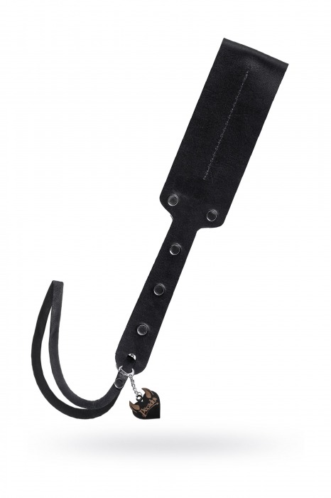 Черный кожаный пэддл - 32 см. - Pecado - купить с доставкой в Йошкар-Оле