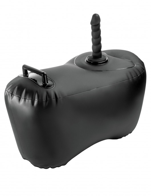 Черное надувное кресло с платформой для фиксации дилдо Body Dock Inflatable Love Seat - Pipedream - купить с доставкой в Йошкар-Оле