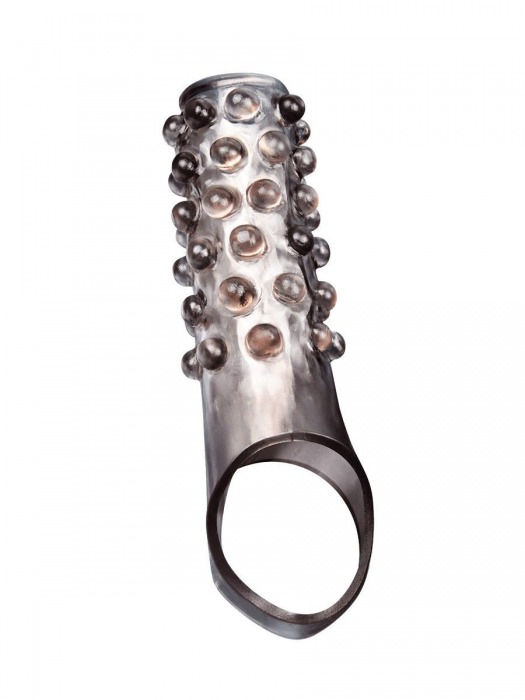 Дымчатая насадка на пенис с выпуклостями - 11 см. - Sex Expert - в Йошкар-Оле купить с доставкой