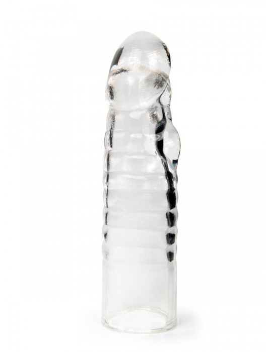 Прозрачная закрытая насадка на член - 15 см. - Sex Expert - в Йошкар-Оле купить с доставкой