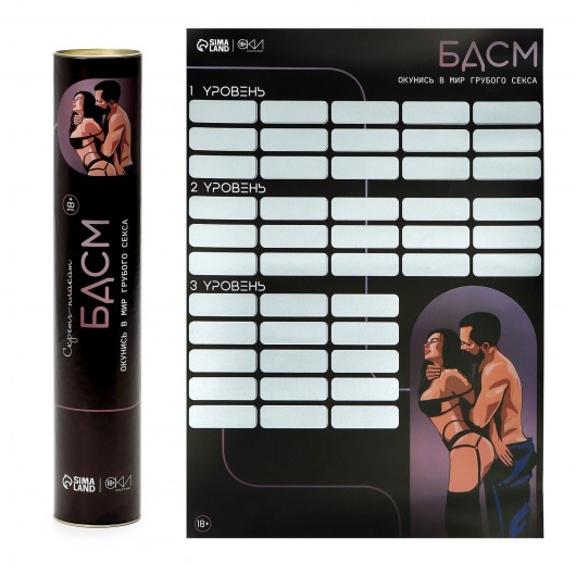 Плакат для двоих со скретч-слоем «БДСМ» - Сима-Ленд - купить с доставкой в Йошкар-Оле