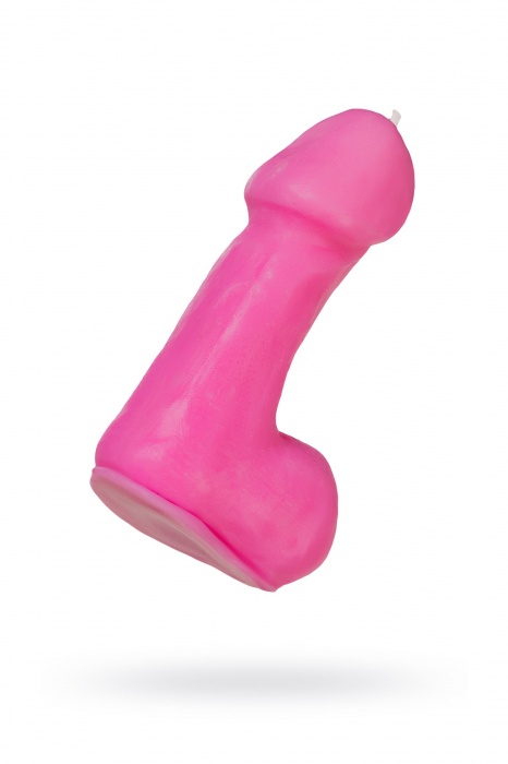 Розовая свеча в форме пениса - 47 гр. - Pecado - купить с доставкой в Йошкар-Оле