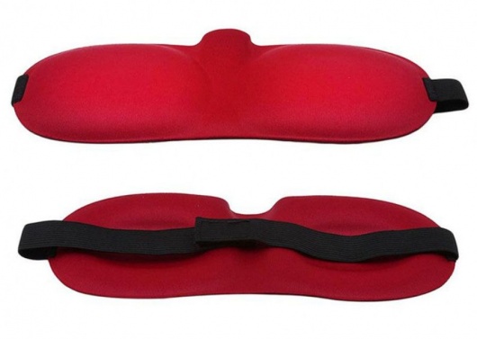 Красная глухая маска на резинке - Sitabella - купить с доставкой в Йошкар-Оле