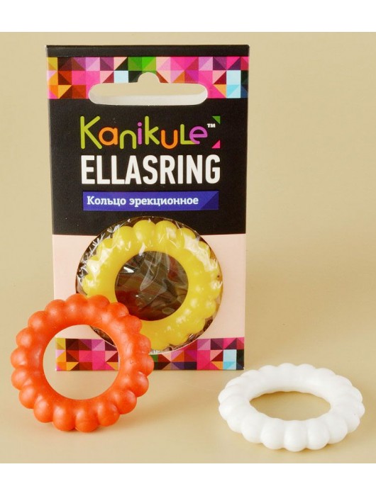 Цветное рельефное эрекционное кольцо Ellasring - Sitabella - в Йошкар-Оле купить с доставкой