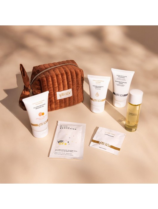 Набор YESforLOV La Trousse Enchantée в коричневой косметичке - YESforLOV - купить с доставкой в Йошкар-Оле