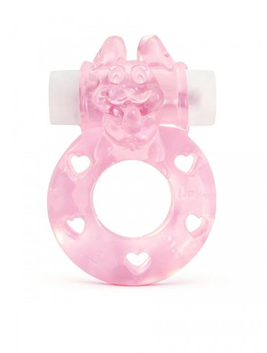 Розовое эрекционное виброкольцо в форме зайчика - 1137 - в Йошкар-Оле купить с доставкой