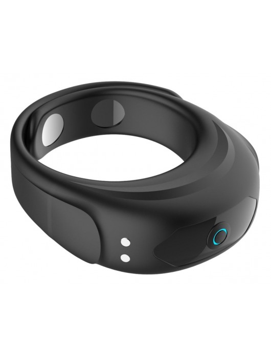 Черное эрекционное виброкольцо на ремешках - Boys of Toys - в Йошкар-Оле купить с доставкой