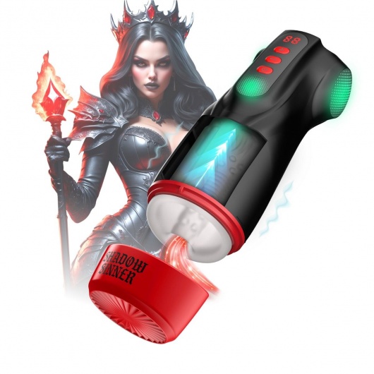 Интерактивный мастурбатор Raven с вакуумом, вибрацией и подсветкой - Shots Media BV - в Йошкар-Оле купить с доставкой