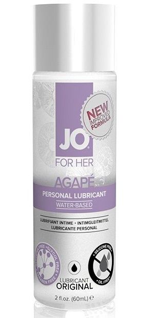 Лубрикант на водной основе для женщин JO AGAPE LUBRICANT ORIGINAL - 60 мл. - System JO - купить с доставкой в Йошкар-Оле