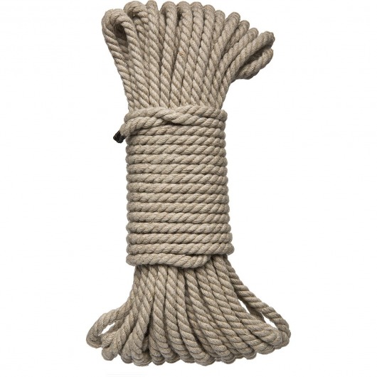 Бондажная пеньковая верёвка Kink Bind   Tie Hemp Bondage Rope 50 Ft - 15 м. - Doc Johnson - купить с доставкой в Йошкар-Оле