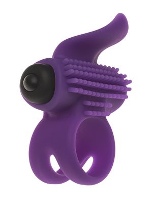 Эрекционное кольцо с подхватом мошонки и стимуляцией клитора Bullet Lastic Ring - Adrien Lastic - в Йошкар-Оле купить с доставкой