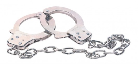 Наручники из металла с длинной цепочкой CHROME HANDCUFFS METAL HANDCUFFS W. KEY - NMC - купить с доставкой в Йошкар-Оле