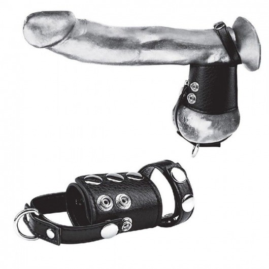 Кольцо на член и мошонку Cock Ring With 2  Ball Stretcher And Optional Weight Ring - BlueLine - в Йошкар-Оле купить с доставкой