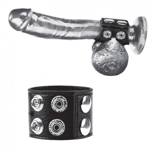 Ремень на член и мошонку 1.5  Cock Ring With Ball Strap - BlueLine - купить с доставкой в Йошкар-Оле