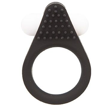 Чёрное эрекционное кольцо LIT-UP SILICONE STIMU RING 1 BLACK - Dream Toys - в Йошкар-Оле купить с доставкой