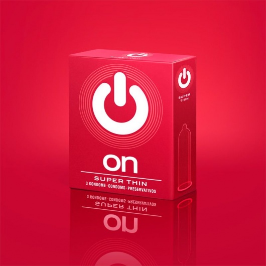 Супертонкие презервативы ON) Super Thin - 3 шт. - ON) - купить с доставкой в Йошкар-Оле