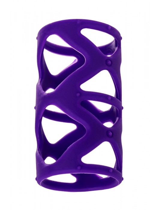 Фиолетовая насадка-сетка на пенис - 7,5 см. - A-toys - в Йошкар-Оле купить с доставкой