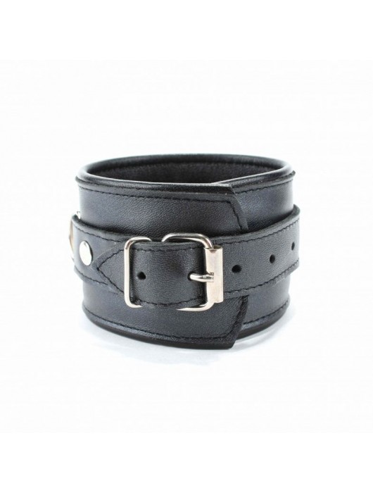 Наручники из гладкой кожи - БДСМ Арсенал - купить с доставкой в Йошкар-Оле