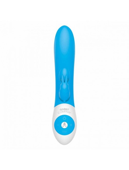Голубой вибратор The Kissing Rabbit - The Rabbit Company