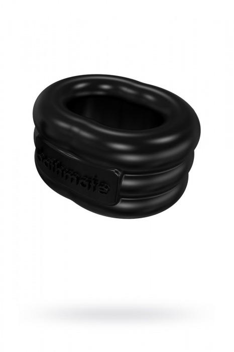 Чёрное эрекционное виброкольцо Stretch - Bathmate - в Йошкар-Оле купить с доставкой