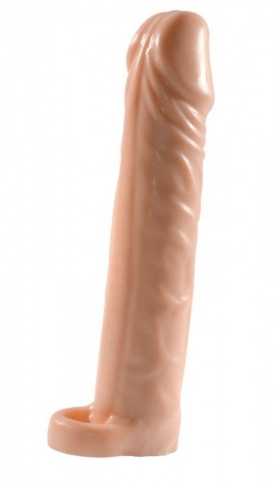Телесная насадка-удлинитель Extension sleeve с подхватом - 17 см. - Sitabella - в Йошкар-Оле купить с доставкой