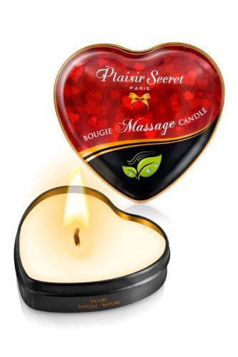 Массажная свеча с нейтральным ароматом Bougie Massage Candle - 35 мл. - Plaisir Secret - купить с доставкой в Йошкар-Оле