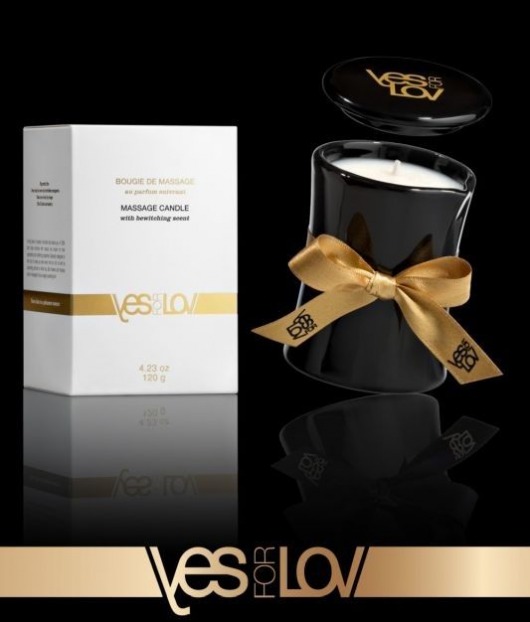 Массажная аромасвеча BEWITCHING MASSAGE CANDLE - 120 мл. - YESforLOV - купить с доставкой в Йошкар-Оле