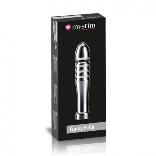 Ребристый фаллоимитатор для электростимуляции Funky Fella Rill Dildo - 13 см. - MyStim - купить с доставкой в Йошкар-Оле