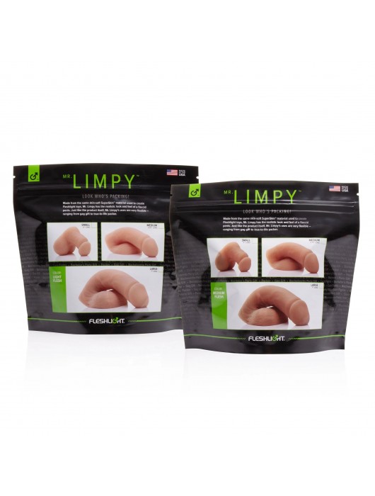Мягкий имитатор пениса Fleshton Limpy среднего размера - 17 см. - Fleshlight - купить с доставкой в Йошкар-Оле