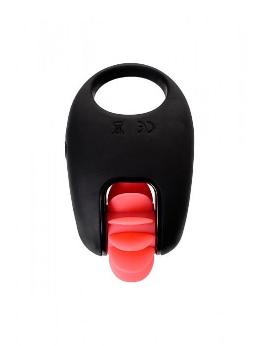 Чёрно-красное эрекционное виброкольцо Erotist - Erotist Adult Toys - в Йошкар-Оле купить с доставкой