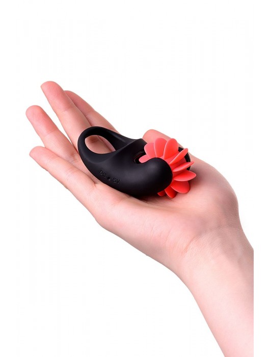 Чёрно-красное эрекционное виброкольцо Erotist - Erotist Adult Toys - в Йошкар-Оле купить с доставкой