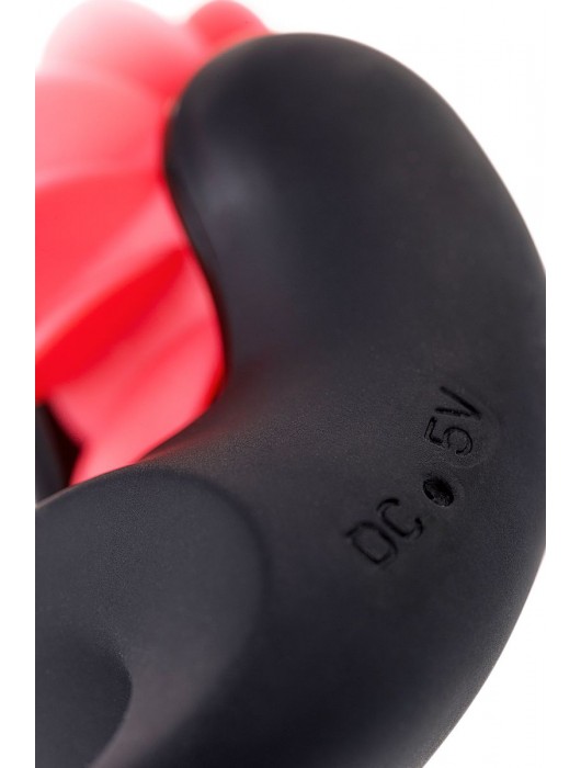 Чёрно-красное эрекционное виброкольцо Erotist - Erotist Adult Toys - в Йошкар-Оле купить с доставкой