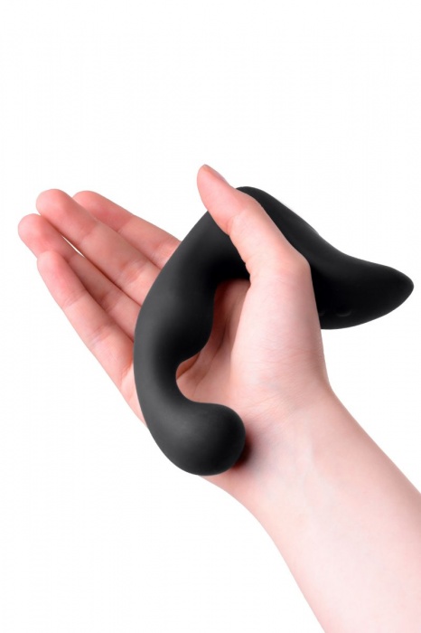 Чёрный изогнутый вибростимулятор простаты Erotist - Erotist Adult Toys - в Йошкар-Оле купить с доставкой