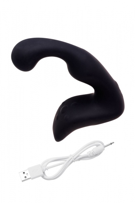 Чёрный изогнутый вибростимулятор простаты Erotist - Erotist Adult Toys - в Йошкар-Оле купить с доставкой