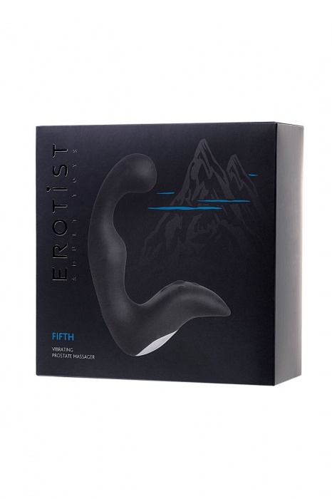 Чёрный изогнутый вибростимулятор простаты Erotist - Erotist Adult Toys - в Йошкар-Оле купить с доставкой