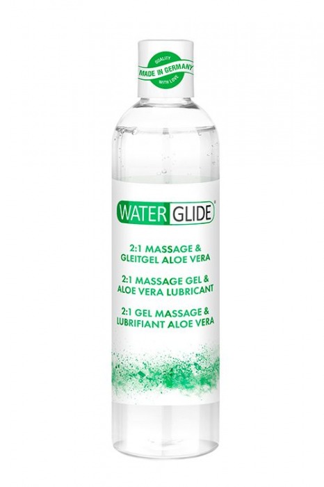 Гель-смазка 2-в-1 MASSAGE   LUBRICANT ALOE VERA - 300 мл. - Waterglide - купить с доставкой в Йошкар-Оле