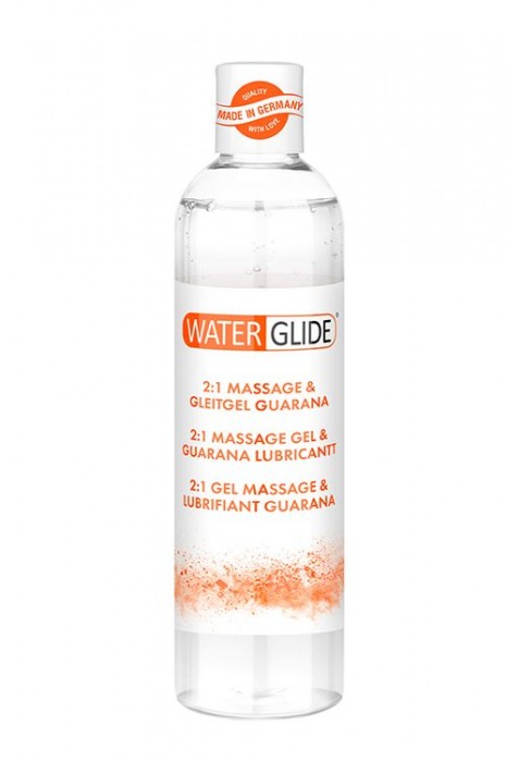 Гель-смазка 2-в-1 MASSAGE   LUBRICANT GUARANA - 300 мл. - Waterglide - купить с доставкой в Йошкар-Оле