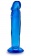 Синий анальный фаллоимитатор Sweet N Small 6 Inch Dildo With Suction Cup - 16,5 см. - Blush Novelties