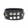 Черный кожаный ошейник с короткими шипами - БДСМ Арсенал - купить с доставкой в Йошкар-Оле Черный кожаный ошейник с короткими шипами - БДСМ Арсенал - купить с доставкой в Йошкар-Оле