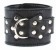 Чёрные наручники  из кожи с пряжкой - БДСМ Арсенал - купить с доставкой в Йошкар-Оле